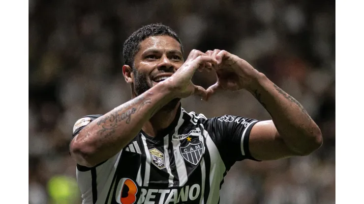 MG - BELO HORIZONTE - 08/10/2023 - BRASILEIRO A 2023, ATLETICO-MG X CORITIBA - Hulk jogador do Atletico-MG comemora seu gol durante partida contra o Coritiba no estadio Arena MRV pelo campeonato Brasileiro A 2023. Foto: Fernando Moreno/AGIF
