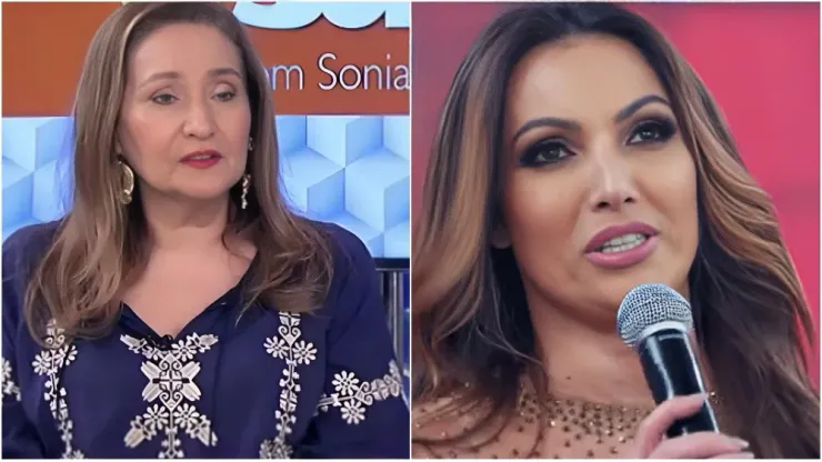 Imagem 1 - Reprodução/Rede TV | Imagem 2 - Reprodução/TV Globo
