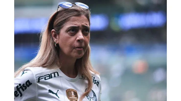 SP - Sao Paulo - 22/01/2023 - PAULISTA 2023, PALMEIRAS X SAO PAULO - Leila Pereira presidente do Palmeiras durante chegada da equipe para partida contra o Sao Paulo no estadio Arena Allianz Parque pelo campeonato Paulista 2023. Foto: Ettore Chiereguini/AGIF
