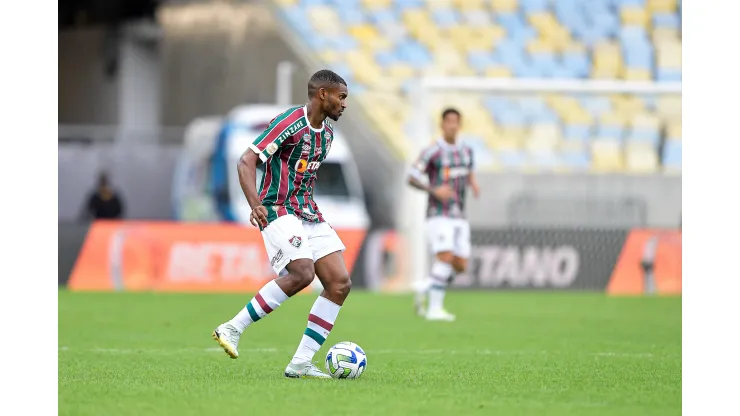 RJ - RIO DE JANEIRO - 29/07/2023 - BRASILEIRO A 2023, FLUMINENSE X SANTOS - Marlon jogador do Fluminense durante partida contra o Santos no estadio Maracana pelo campeonato Brasileiro A 2023. Foto: Thiago Ribeiro/AGIF
