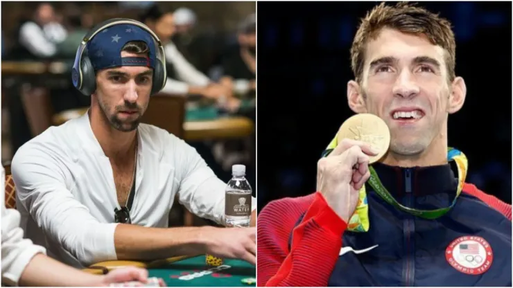 Michael Phelps é o maior medalhista olímpico (Fotos: Joe Giron/PokerNews e Reprodução Instagram @m,phelps00)
