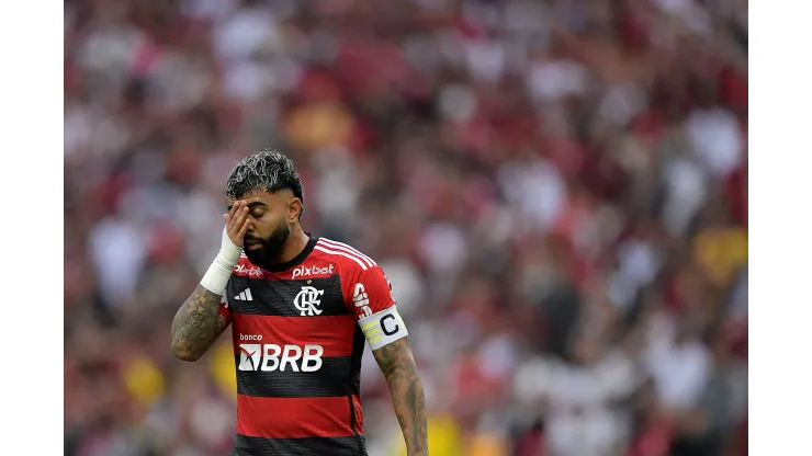 RJ - RIO DE JANEIRO - 22/10/2023 - BRASILEIRO A 2023, FLAMENGO X VASCO - Gabigol jogador do Flamengo durante partida contra o Vasco no estadio Maracana pelo campeonato Brasileiro A 2023. Foto: Thiago Ribeiro/AGIF
