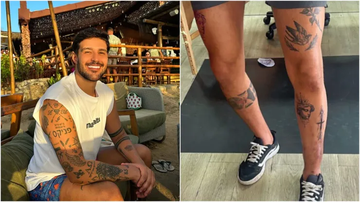 Rodrigo Mussi faz tatuagens para cobrir cicatrizes. Fotos: Reprodução/Instagram oficial de Rodrigo Mussi
