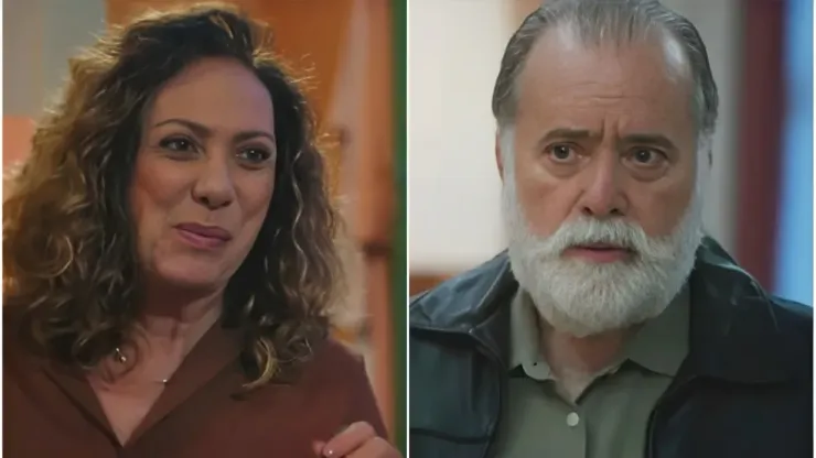 Agatha e Antônio juntos em Terra e Paixão - Reprodução/TV Globo
