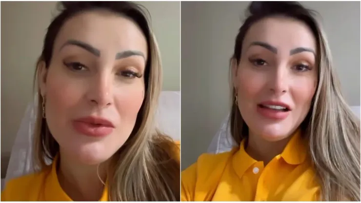 Andressa Urach fica indignada ao receber boleto - Fotos: Reprodução/Andressa Urach
