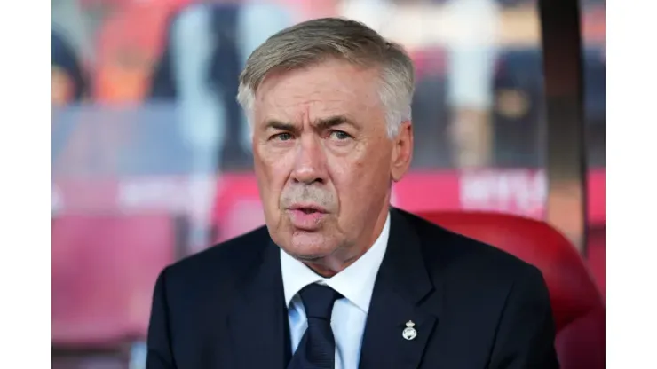 Ancelotti, técnico do Real Madrid. Photo by Alex Caparros/Getty Images
