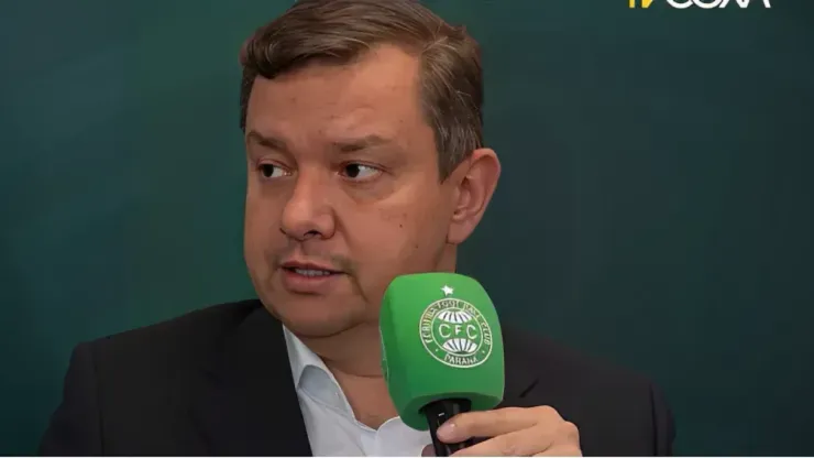 Glenn Stenger, presidente do Coritiba. Foto: Reprodução/Coritiba TV
