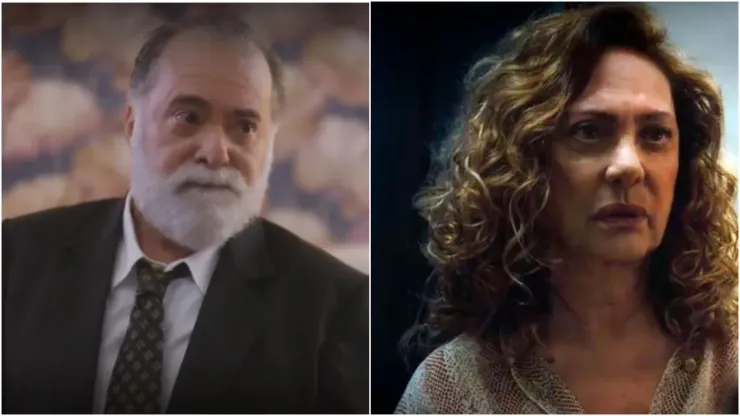 Antônio e Agatha vão se casar em Terra e Paixão. Fotos: Reprodução/TV Globo
