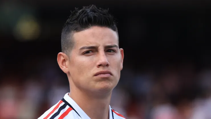 James Rodríguez, jogador do São Paulo, se apresentou à Seleção da Colômbia. Foto: Marcello Zambrana/AGIF
