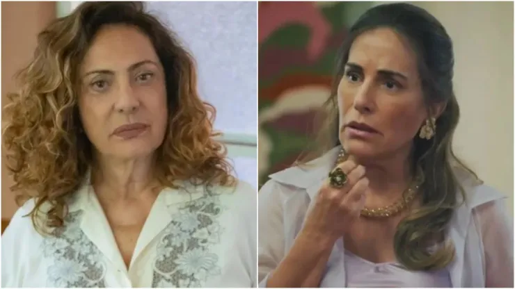 Foto 1: Agatha (Eliane Giardini) Foto 2: Irene (Gloria Pires) – Fotos: Reprodução/TV Globo
