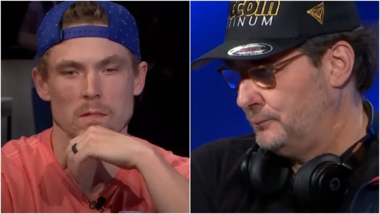 Alex Foxen sofreu com a questionável jogada de Phil Hellmuth
