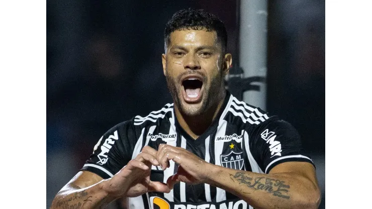 Hulk jogador do Atletico-MG comemora seu gol durante partida contra o Bragantino no estadio Nabi Abi Chedid pelo campeonato Brasileiro A 2023. Fabio Moreira Pinto/AGIF
