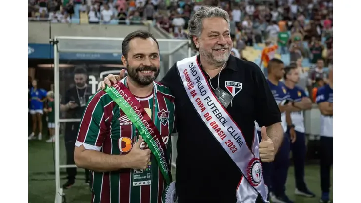 Bittencourt e Casares no Maracanã - Foto: Lucas Merçon/Fluminense
