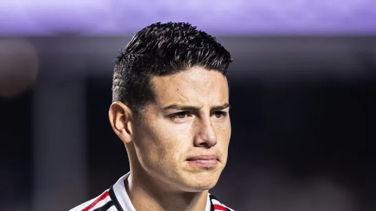 SP - SAO PAULO - 26/11/2023 - BRASILEIRO A 2023, SAO PAULO X CUIABA - James Rodriguez jogador do Sao Paulo durante partida contra o Cuiaba no estadio Morumbi pelo campeonato Brasileiro A 2023. Foto: Abner Dourado/AGIF
