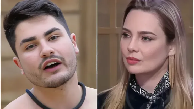 Lucas e Rachel em A Fazenda 15 - Reprodução/Record
