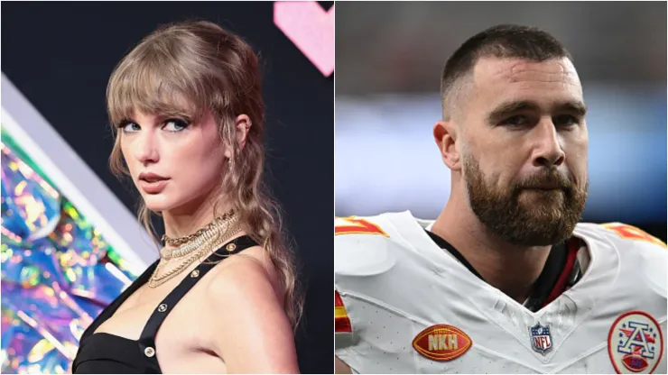 Taylor e Kelce vivem um romance desde meados de setembro. Fotos: Getty Images
