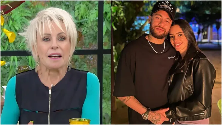 Ana Maria Braga, Bruna Biancardi e Neymar  - Fotos: Reprodução/TV Globo e Instagram/Neymar 
