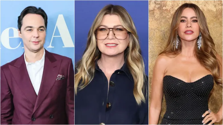 Jim Parsons - (Photo by Theo Wargo/Getty Images)/Ellen Pompeo - (Photo by Dia Dipasupil/Getty Images,)/Sofia Vergara -  (Photo by Cindy Ord/Getty Images)
