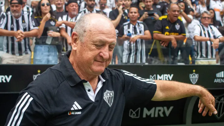 Felipão vê evolução do Galo. Fernando Moreno/AGIF
