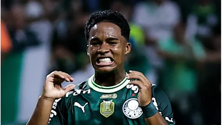 Endrick jogador do Palmeiras durante partida contra o América-MG 
