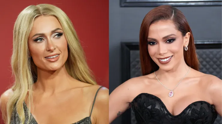 Paris Hilton (à esquerda) e Anitta (à direita). Foto: Getty Images
