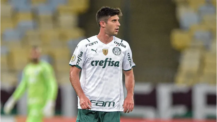 Kuscevic jogador do Fluminense durante partida contra o Palmeiras no estadio Maracana pelo campeonato Brasileiro A 2021. Foto: Thiago Ribeiro/AGIF
