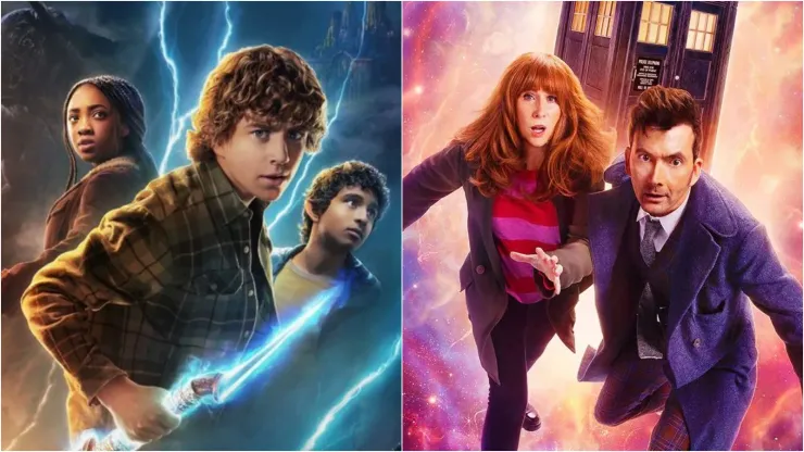 Foto 1: Percy Jackson e Os Olimpianos - Foto 2: Especial de Doctor Who | Reprodução/Disney+
