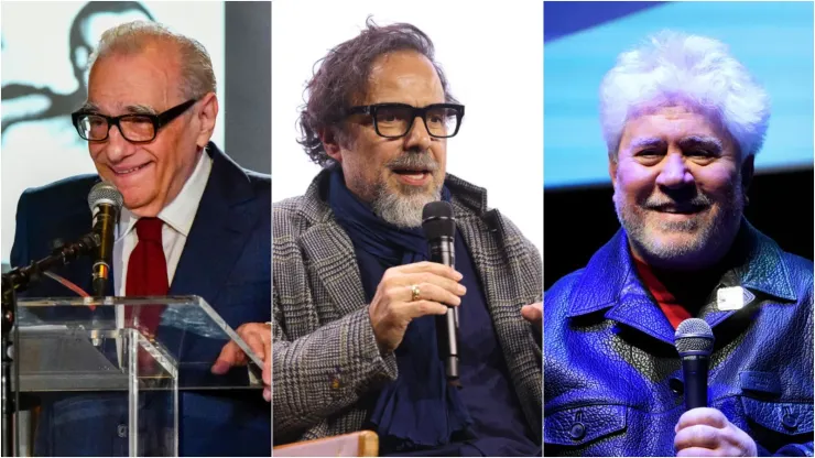 Martin Scorsese (Photo by Jerod Harris/Getty Images) Alejandro Gonzales (Photo by Randy Shropshire/Getty Images for Netflix) Pedro Almodóvar (Photo by John Lamparski/Getty Images for FLC)
