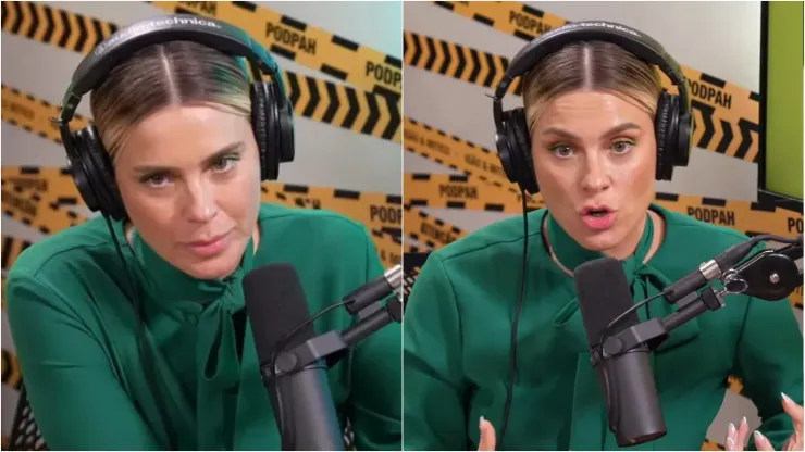 Carolina Dieckmann relembra cena em que raspa o cabelo em Laços de Família - Fotos: Reprodução/Youtube (podcast PodPah)
