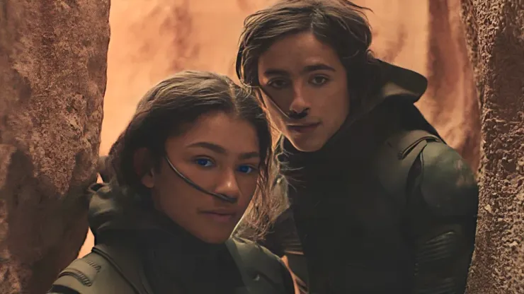 "Duna: Parte 2" revela romance entre personagens de Timothée Chalamet e Zendaya - Foto: Warner/Reprodução
