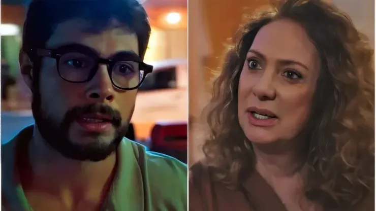 Hélio e Agatha em Terra e Paixão - Reprodução/TV Globo
