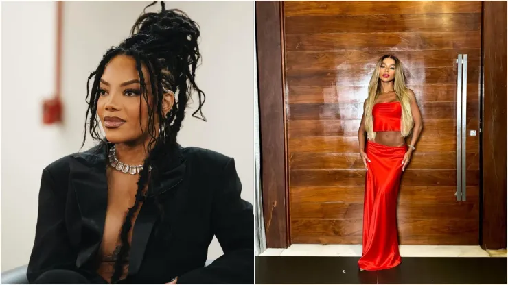 Ludmilla e Brunna Gonçalves. Foto 1: Reprodução/Instagram oficial de Ludmilla; Foto 2: Reprodução/Instagram oficial de Brunna Gonçalves
