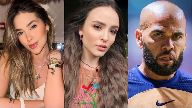 Virginia Fonseca, Larissa Manoela e Daniel Alves. Fotos 1 e 2: Reprodução/Instagram da influencer e da atriz - Foto 3: Hector Vivas/Getty Images
