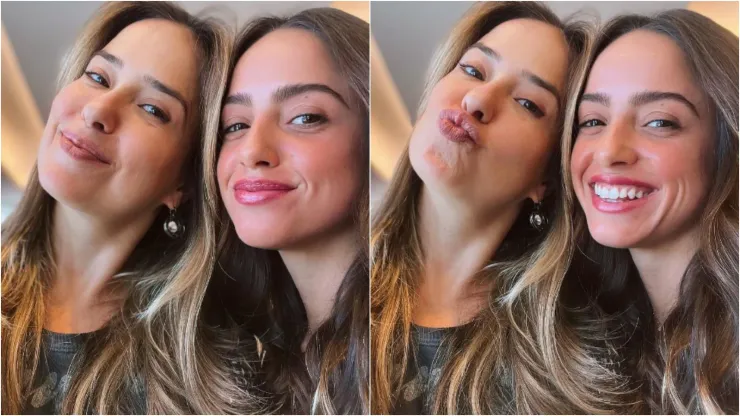 Paloma Duarte e Ana Clara Winter posam para selfies. Fotos: Reprodução/Instagram oficial de Paloma Duarte
