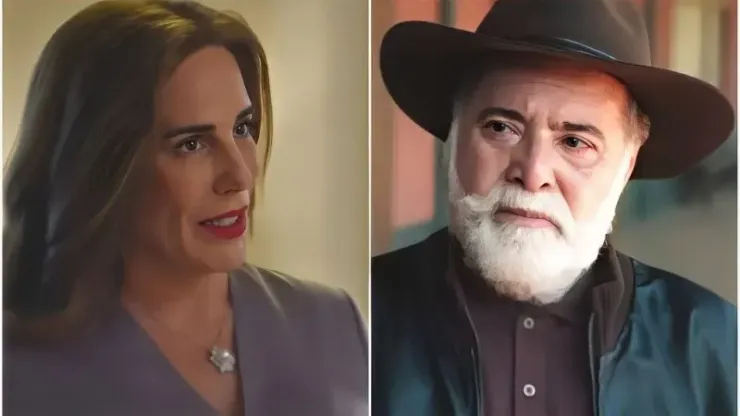 Irene e Antônio em Terra e Paixão - Reprodução/TV Globo
