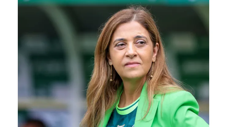 SP - SAO PAULO - 09/04/2023 - PAULISTA 2023, PALMEIRAS X AGUA SANTA - Leila Pereira presidente do Palmeiras antes da partida entre Palmeiras e Agua Santa no estadio Arena Allianz Parque pelo campeonato Paulista 2023. Foto: Marcello Zambrana/AGIF
