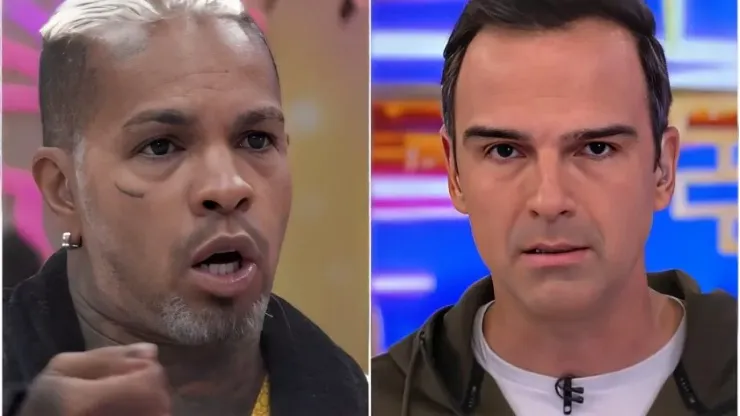 Rodriguinho e Tadeu Schmidt no BBB 24 - Reprodução/TV Globo
