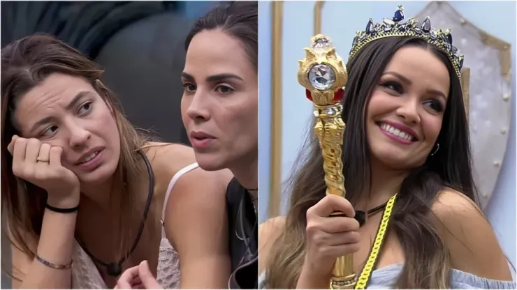 Confinadas, Wanessa compara Beatriz com Juliette, campeã do BBB 21 - Fotos: Reprodução/Globo
