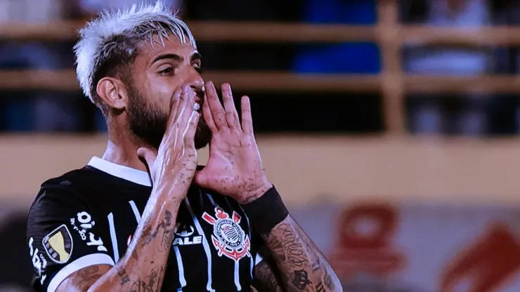 Yuri Alberto jogador do Corinthians durante partida contra o Sao Bernardo no estadio Primeiro de Maio pelo campeonato Paulista 2024. Foto: Fabio Giannelli/AGIF
