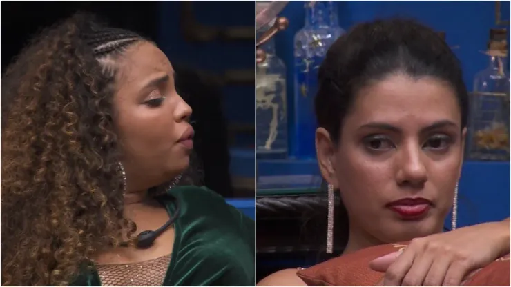 Pitel e Fernanda tem DR durante festa e amizade estremece. Reprodução: TV Globo.
