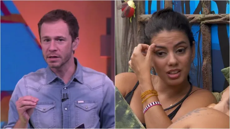 Tiago Leifert opina sobre paredão e perde permanência de Fernanda. Reprodução: TV Globo.
