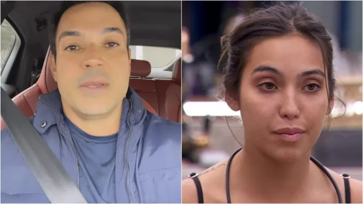 Registro do vídeo do pai de Vanessa e Vanessa Lopes quando ainda estava no BBB 24 - Fotos: Instagram/ Alisson Ramalho e Reprodução/TV Globo
