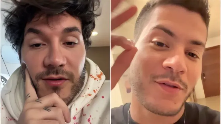 Viih Tube e Eliezer já conheceram Gabriel, filho de Arthur - Instagram de ambos
