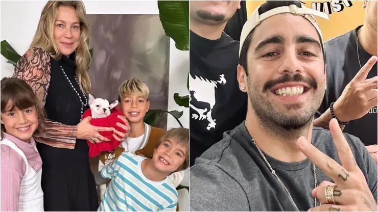 Luana Piovani revela mudança de filho para o Brasil. Reprodução: Instagram/Luana Piovani. Reprodução: Instagram/Pedro Scooby.
