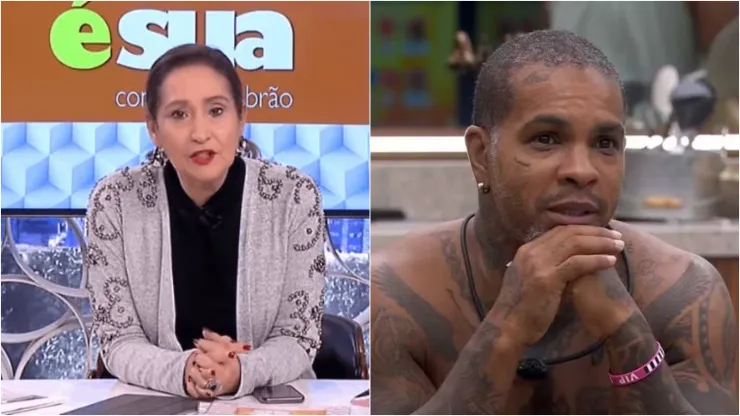 Sonia Abrão no A Tarde É Sua e Rodriguinho no BBB 24 - Fotos: Reprodução/Rede TV e Reprodução/TV Globo 
