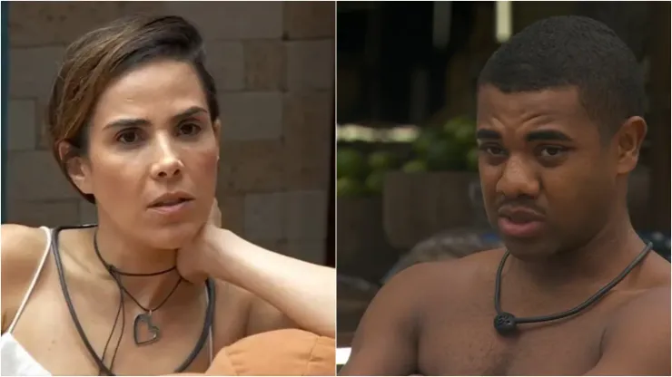 Wanessa Camargo e Davi no BBB 24 - Fotos: Reprodução/Rede Globo.
