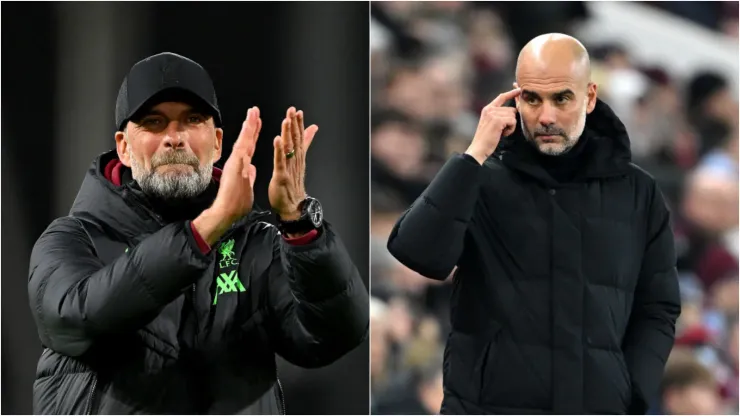 Guardiola e Klopp - Foto 1: Mike Hewitt/Getty Images; Foto 2: Michael Regan/Getty Images
