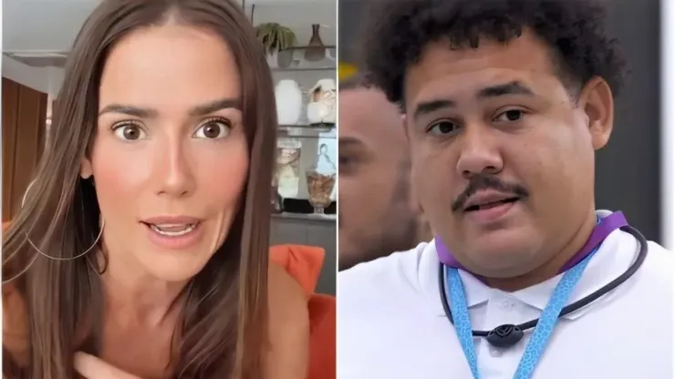 Deborah Secco comenta polêmica de Camila Moura e Lucas Buda - Instagram/Deborah Secco (foto 1) - Reprodução/TV Globo (foto 2)
