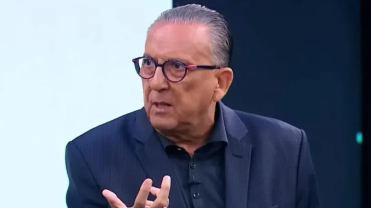 Galvão Bueno, narrador e apresentador, durante programa no SporTV - Foto: Reprodução/Globo
