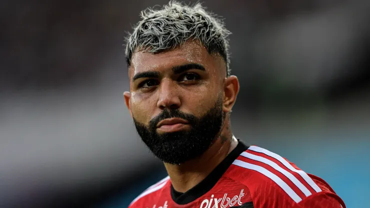 Gabigol, do Flamengo, durante partida contra o Bahia, pelo Brasileirão 2023 - Foto: Thiago Ribeiro/AGIF
